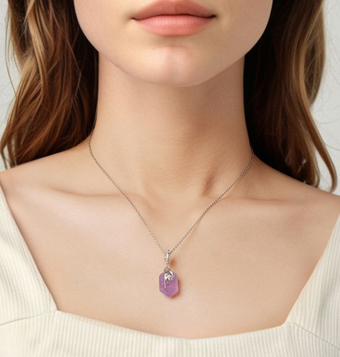 New Energy Amethyst Pendant Charm Elegant