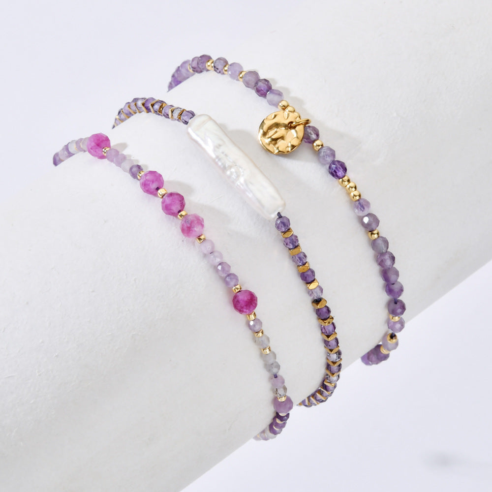 Retro Light-luxury High-end Pearl Bracelet With A Drawstring