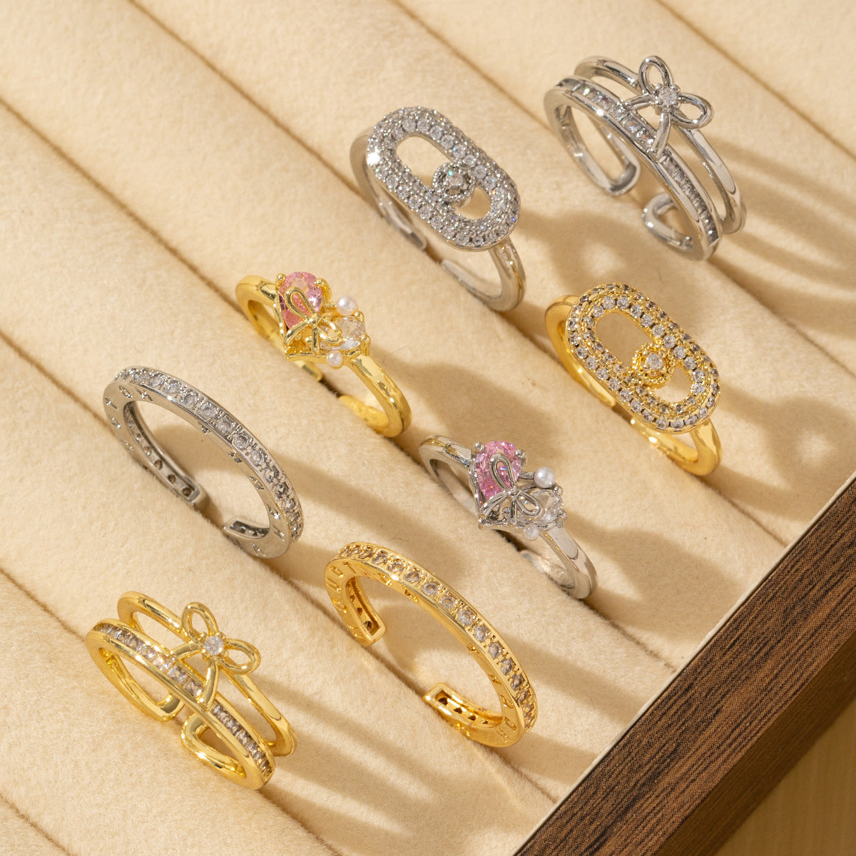 Light-luxury High-end Adjustable Open Ring For Women