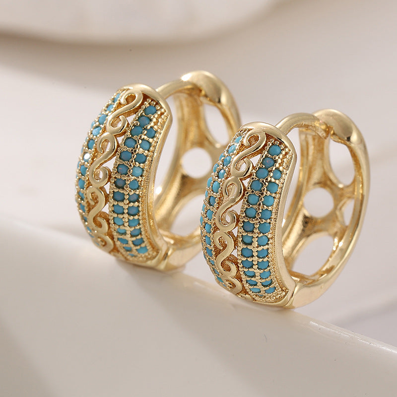 Womens Unique Designer Butterfly Sequin Earrings