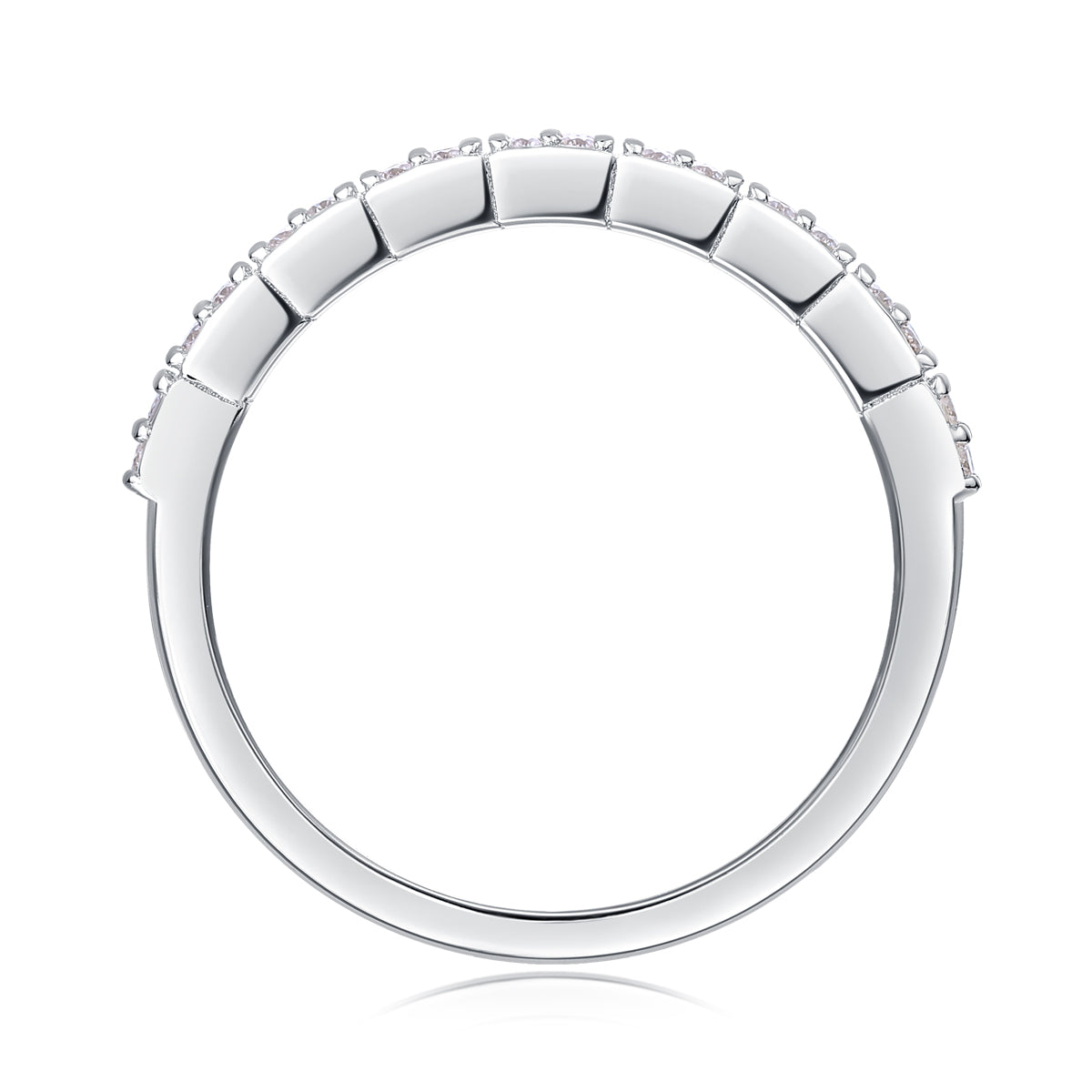For Love - A Wedding Ring Set With Top-quality Moissanite S925 Silver And Platinum-plated Diamond Can Be Tested With A Diamond Pen. The Ring Is In Gold And Rose Gold