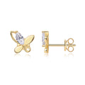 Chasing Dreams Four-Leaf Clover - Luxurious And Fashionable Light Luxury Jewelry Stud Earrings Set With Top-quality Moissanite, S925 Silver Electroplated Gold