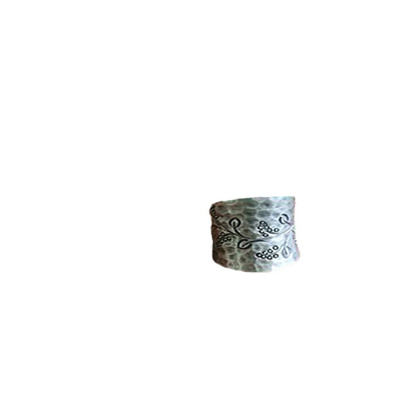 Retro Distressed-style Fashion Ring With An Adjustable Opening