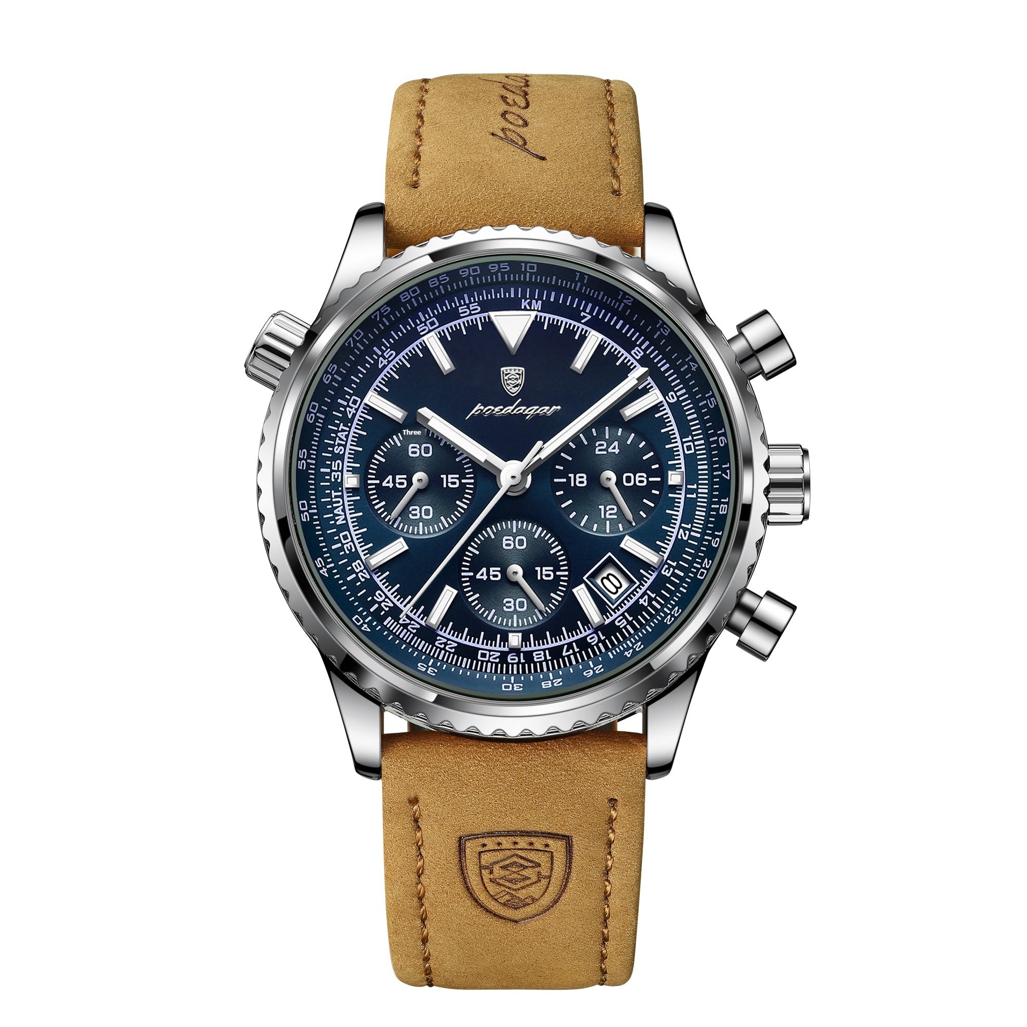 Men's Multifunctional Fashionable Waterproof Night Light Watch