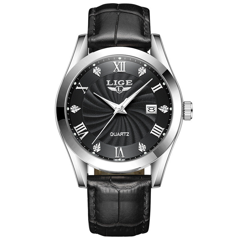 Middle-aged And Elderly Men's Watch Fashionable Simple Waterproof