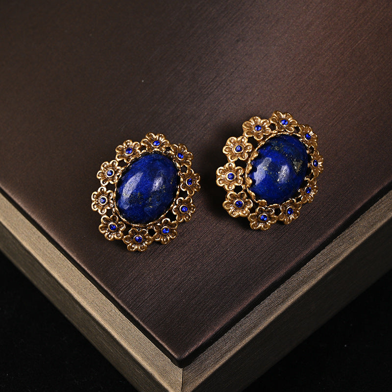 Multi Colored Lace Pearl Earrings For Women