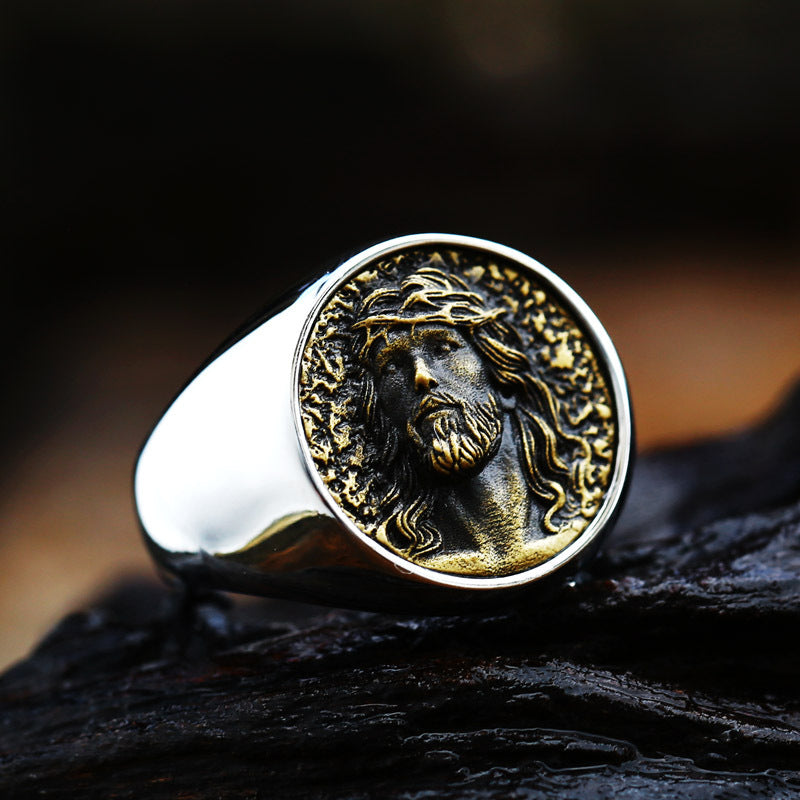 Iron Warrior Retro Stainless Steel Ring