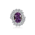 Gemstone Ring Featuring A Dried Birds Nest And A Dove-egg Cut