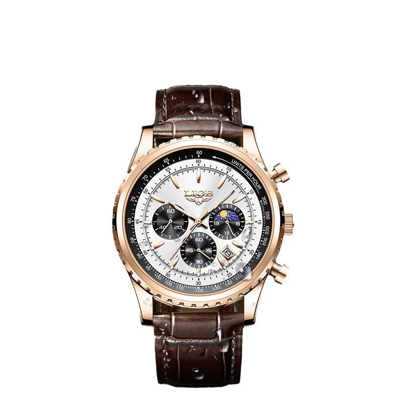 New Men's Multi-function Timing Sports Waterproof Watch