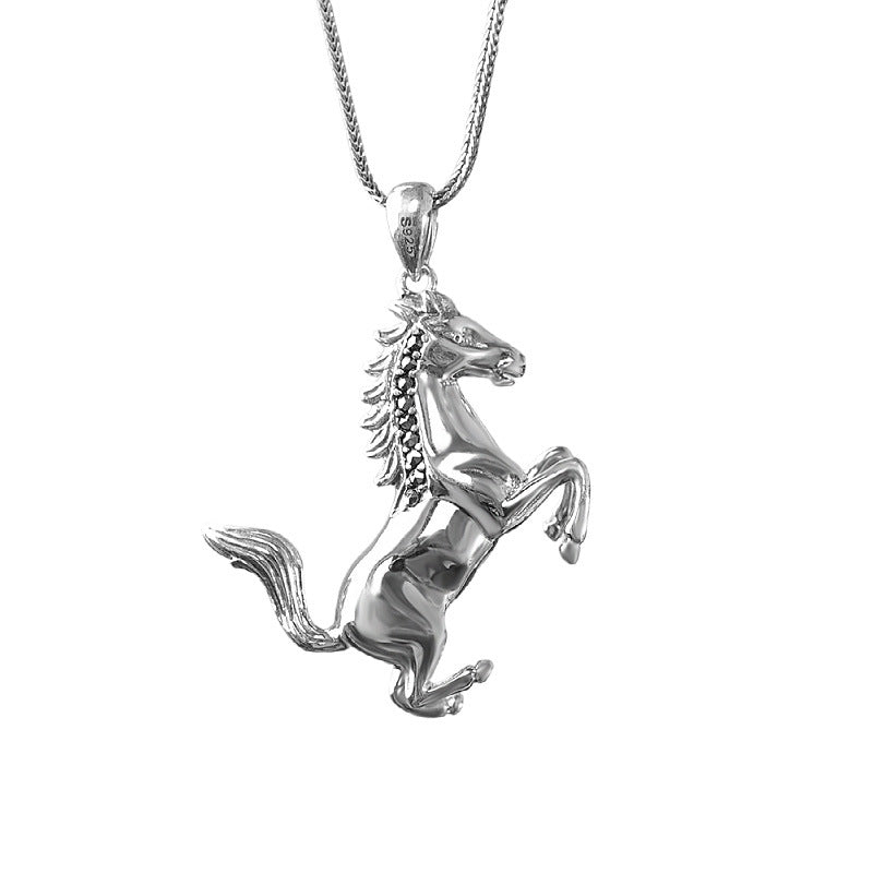 This Year's Zodiac Horse Pendant With An Aged Finish