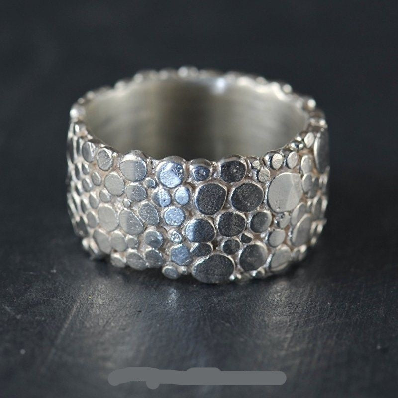 Japanese And Korean-style Trendy Vintage Faux-silver Ring