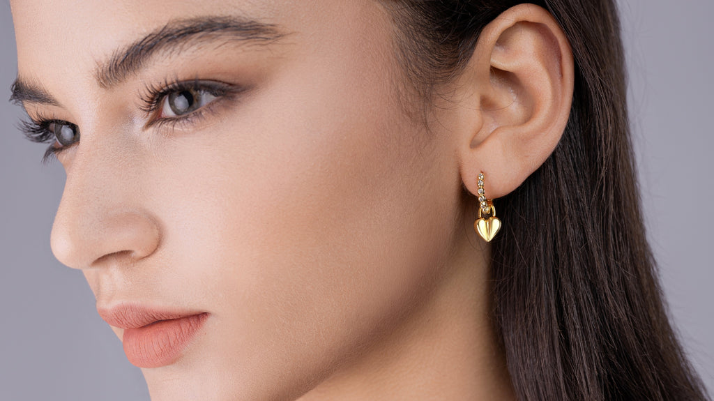 Rotating Love - Top-quality Moissanite Luxury Fashion Light Luxury Jewelry Silver Stud Earrings S925 Silver Electroplated Gold