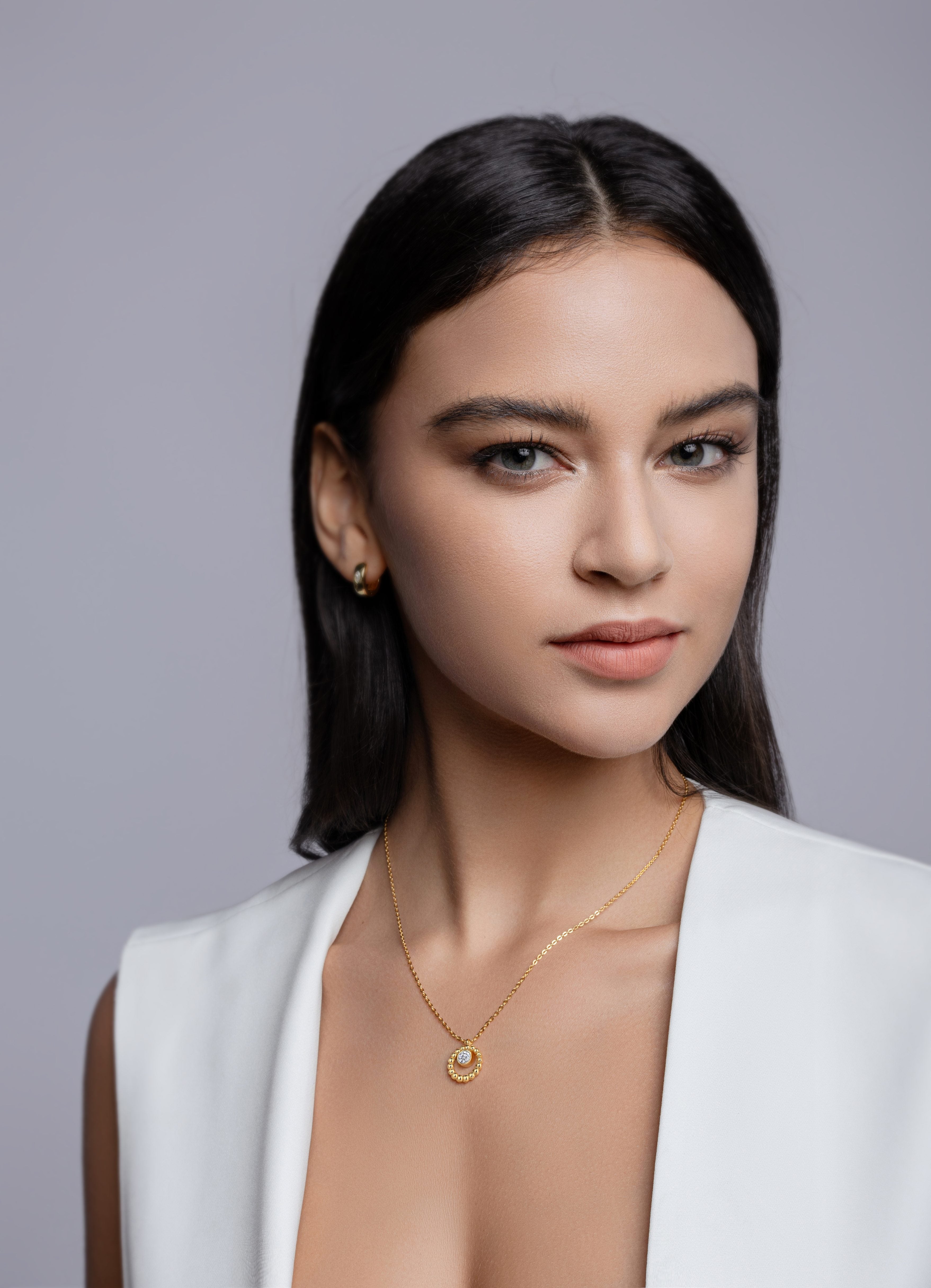 Moon Pearl - A Fashionable And Trendy Necklace Pendant Set With Top-quality Moissanite S925 Silver And Gold-plated. It Can Be Tested With A Diamond Pen