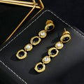 Elegant And Personalized Black Tassel Palace Style Earrings