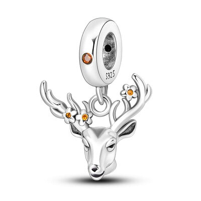 925 Silver Color Zirconium Devil's Eye Loose Beaded Hanging Ornament