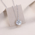 Simple Pleasure - Top-quality Moissanite Fashionable Light Luxury Jewelry Pendant Necklace S925 Silver Plated Platinum