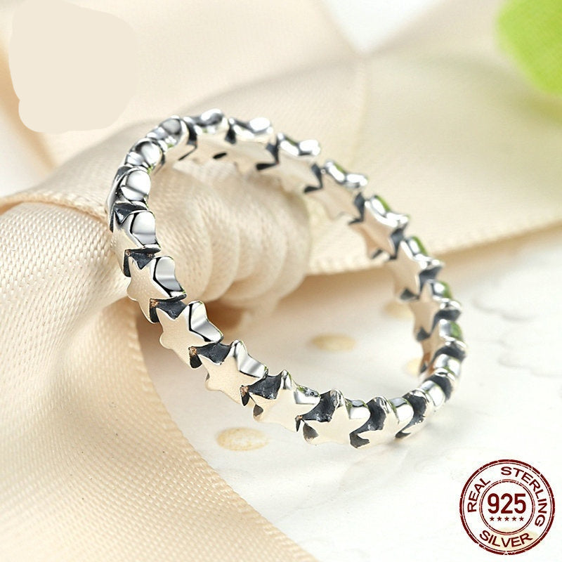 S925 Starry Sky Ring For Women