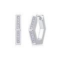 Mood - Earrings Set With Top-quality Moissanite S925 Silver And Platinum-plated Stud Earrings, A Fashionable And Trendy Accessory, Can Be Tested With A Diamond Pen
