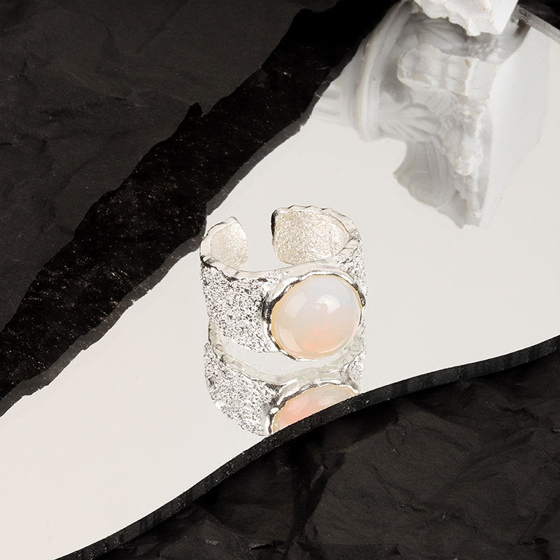 A Versatile Fashion-forward Micro-pave Opal Ring