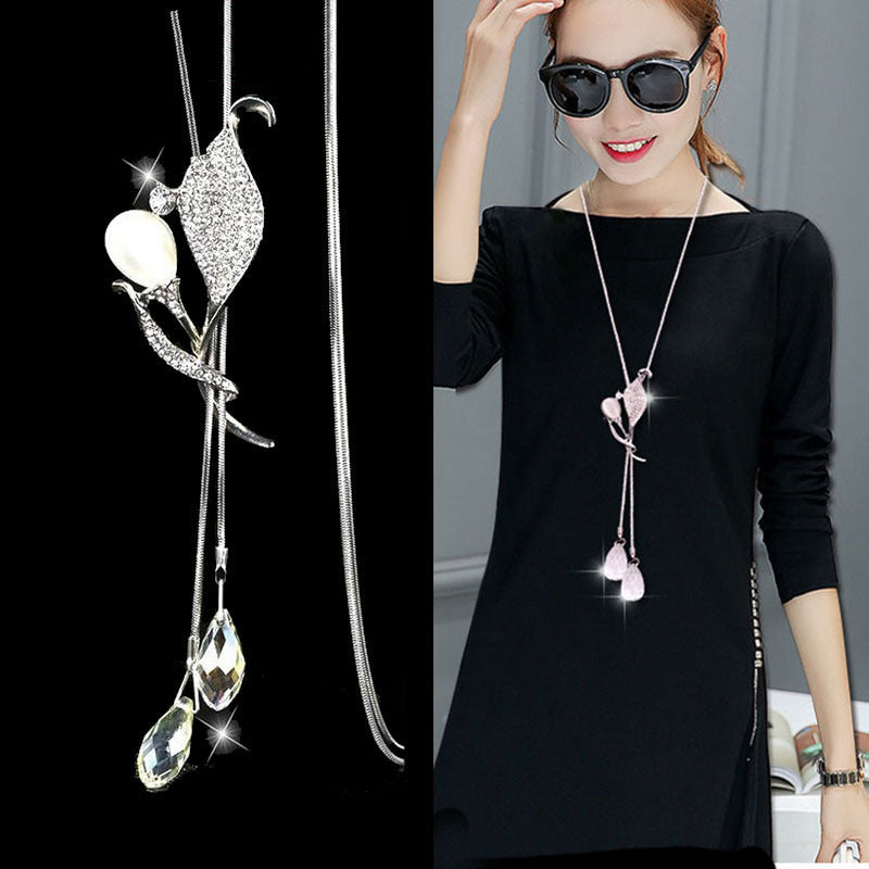 Simple And Fashionable Temperament, All-match Clothing, Long Sweater Chain