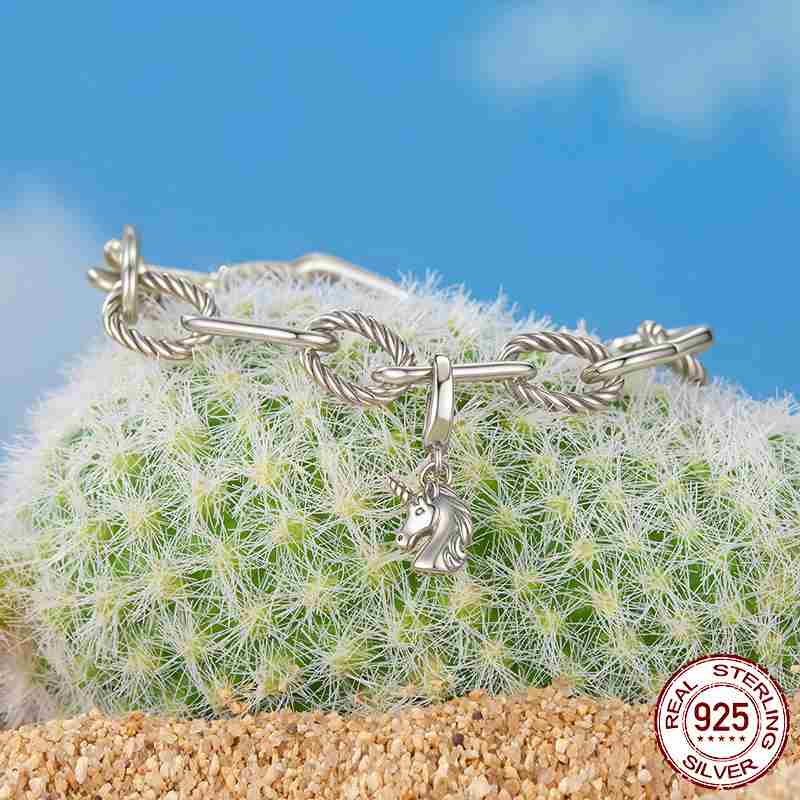 Pendant S925 Silver Beaded DIY Bracelet Accessories