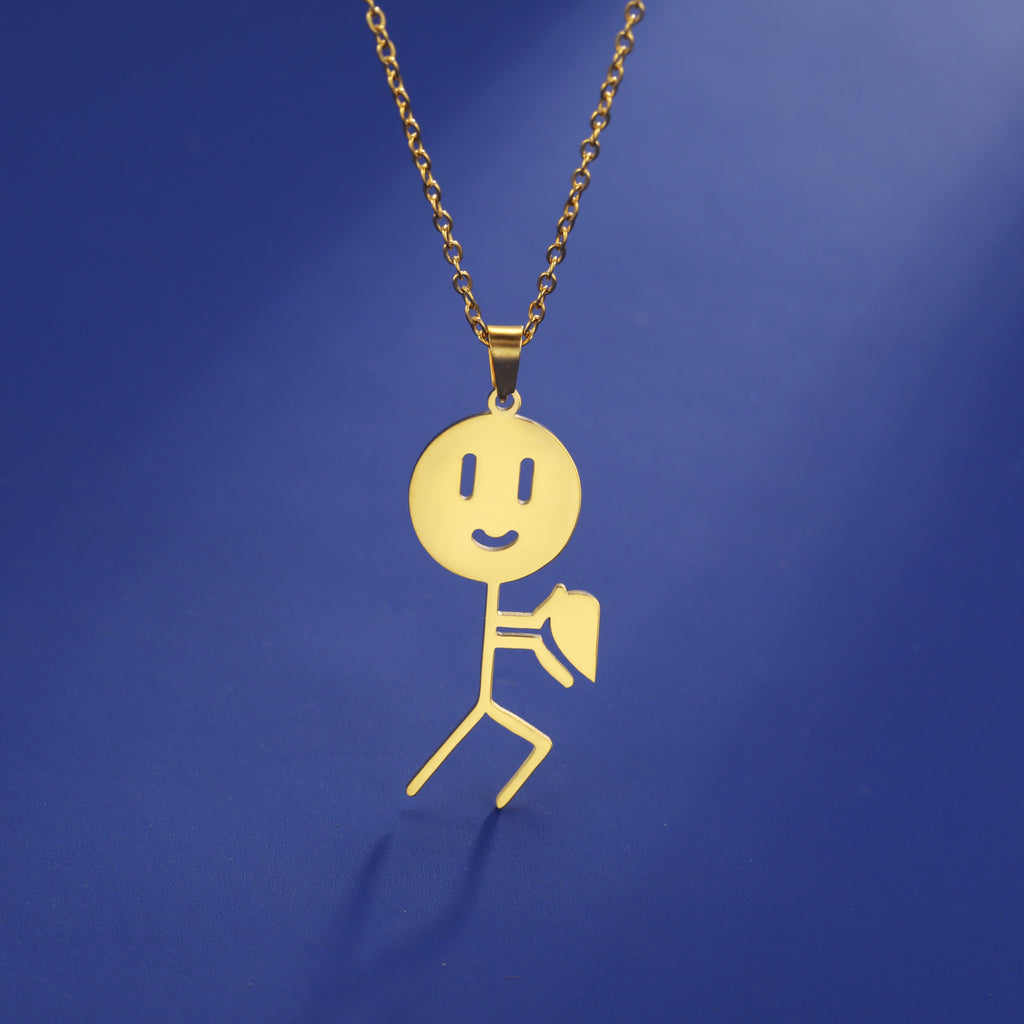 Stylish Womens Pendant Stainless Steel Necklace