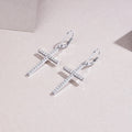 Top-quality Moissanite Luxury And Fashionable Light Luxury Jewelry Silver Stud Earrings S925 Silver Plated Platinum