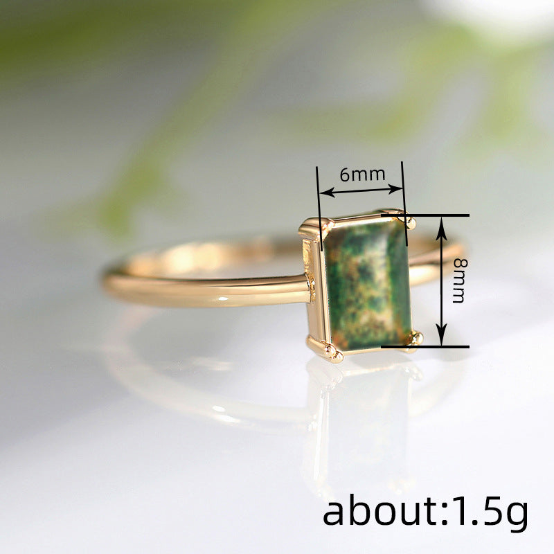 Womens Ring Elegant Imitation-Gold Jewelry