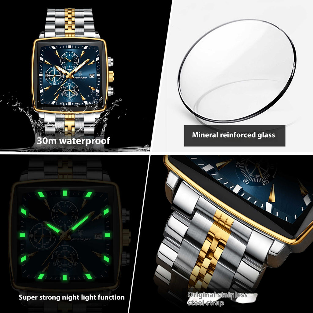 Men's Multi-functional Business Waterproof Fashion Watch