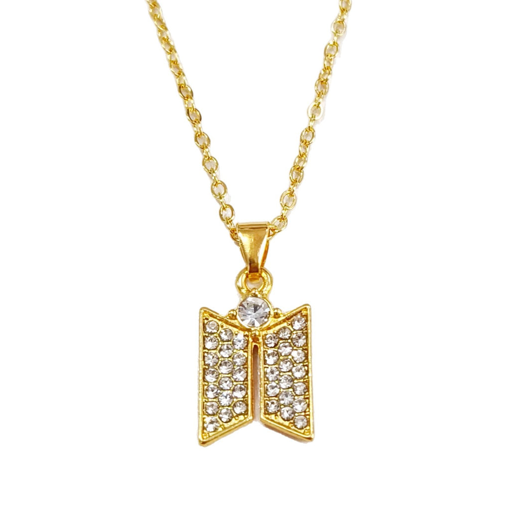 Butterfly-shaped Zircon-inlaid Trendy And Personalized Necklace Pendant Accessory