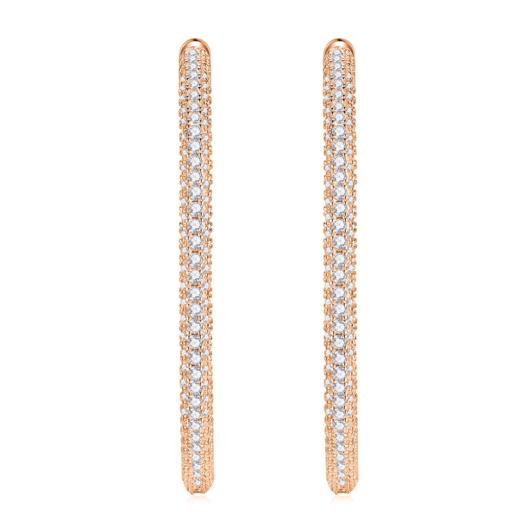 Lustrous - A Fashionable And Trendy Accessory Set With Top-quality Moissanite S925 Silver And Platinum-plated Stud Earrings. It Can Be Detected In Gold Rose Gold With A Diamond Pen