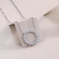 Bibo Necklace - A Fashionable And Light Luxury Jewelry Pendant Necklace Set With Top-quality Moissanite, S925 Silver Plated With Platinum