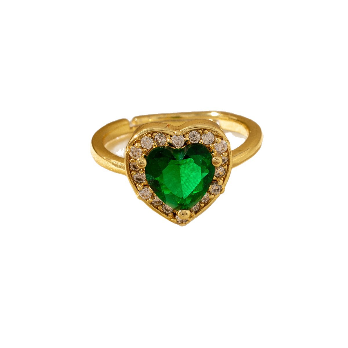 Vintage Emerald-look Diamond Ring