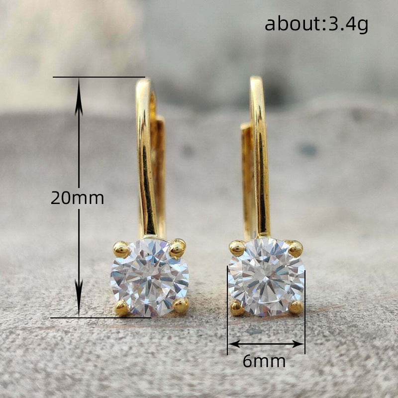 Elegant And Minimalist Four-claw Autumn Earrings