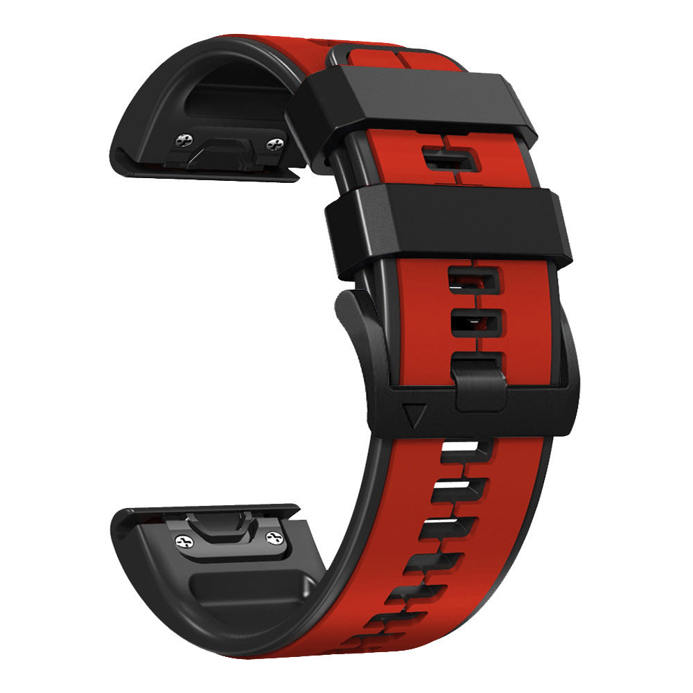 Double Color Silicone Pin Buckle Silicone Strap