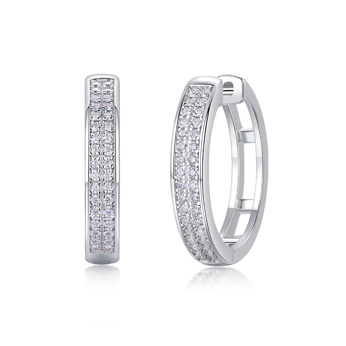 Firefly Light - Premium Moissanite Luxury Fashion Light Luxury Jewelry Silver Stud Earrings S925 Silver Plated Platinum