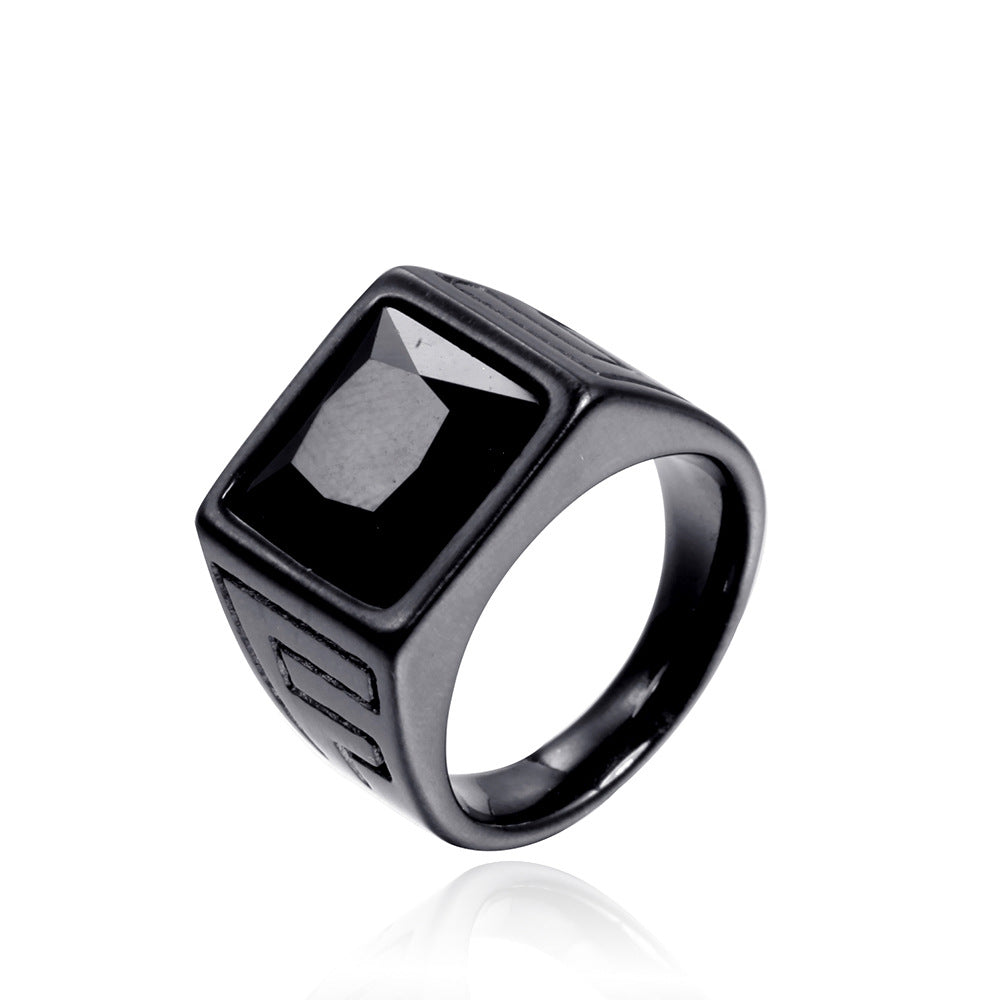 Retro Trendy Men Stainless Steel Ring