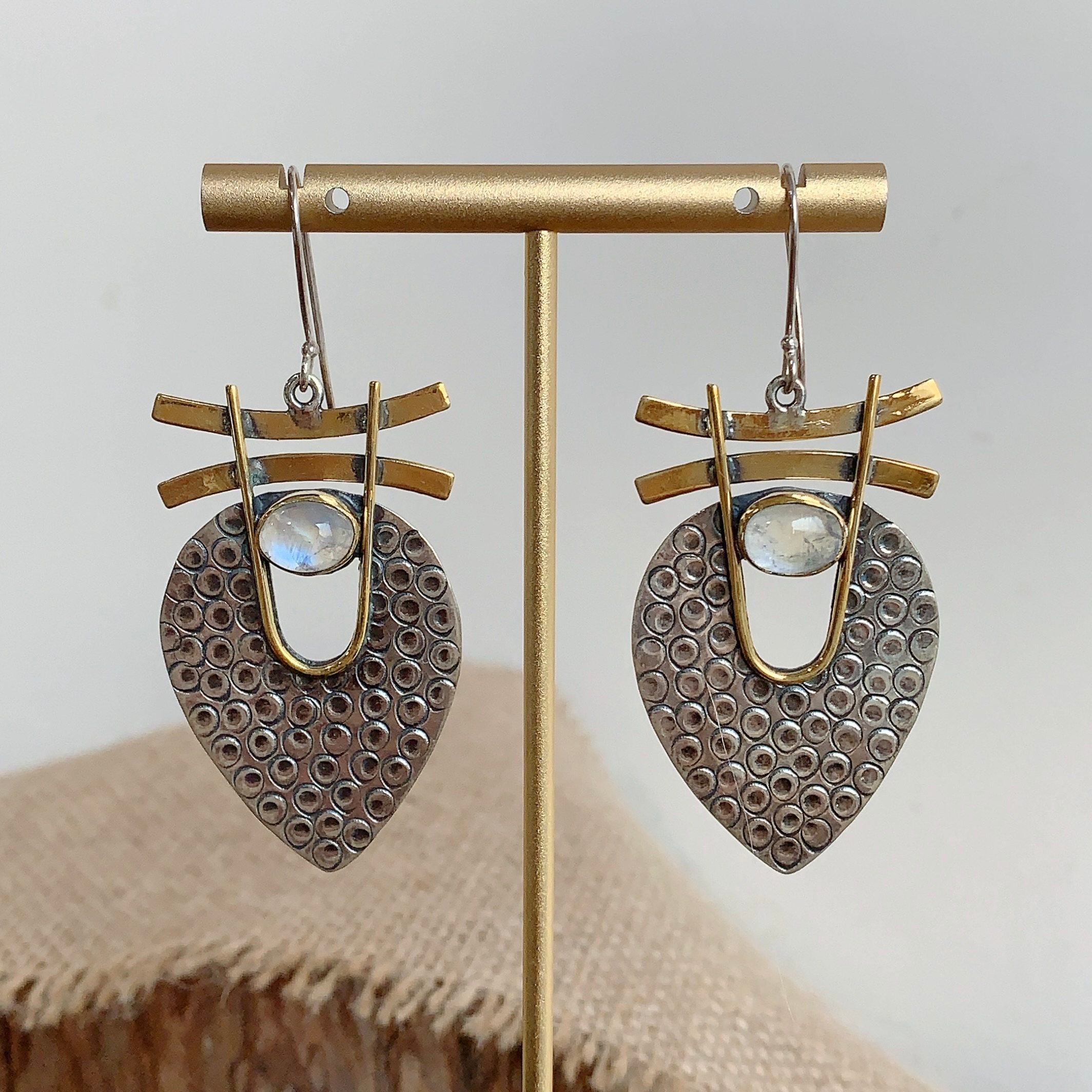 Ladies S925 Silver Handmade Inlaid Crystal Earrings