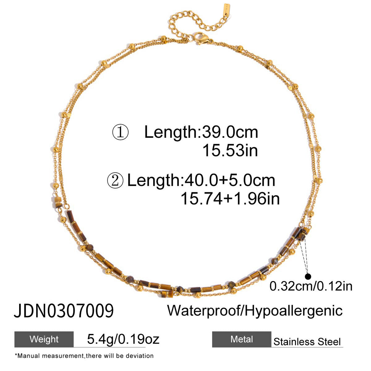 Retro Tigers Eye Heart Necklace Accessory For Women Made Of Stainless Steel
