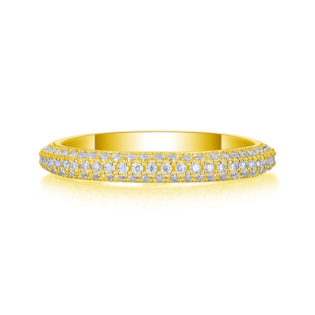 Mr. Right - A Wedding Ring Set With Top-quality Moissanite S925, Silver And Platinum-plated. The Ring Can Be Tested With A Diamond Pen In Yellow Gold And Rose Gold