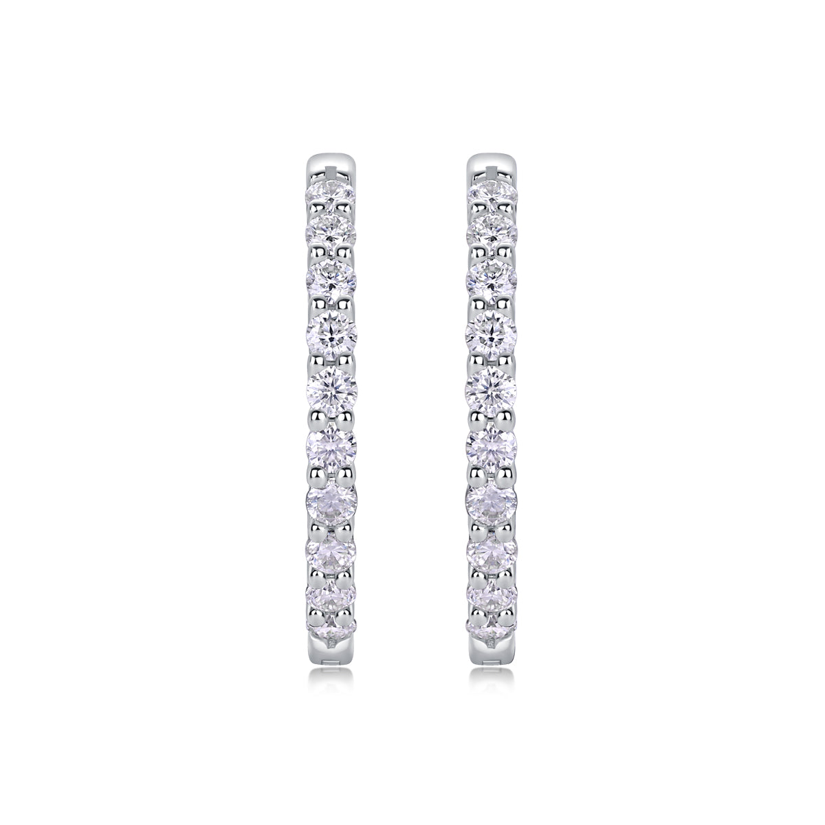 Mermaid - A Fashionable And Trendy Accessory Set With Top-quality Moissanite S925 Silver And Platinum-plated Stud Earrings. It Can Be Tested In Gold Rose Gold With A Diamond Pen