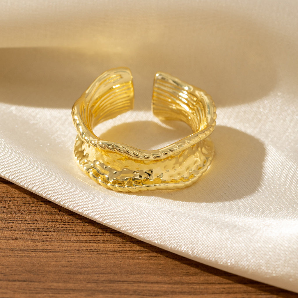 New Metallic-style Personalized Open Ring
