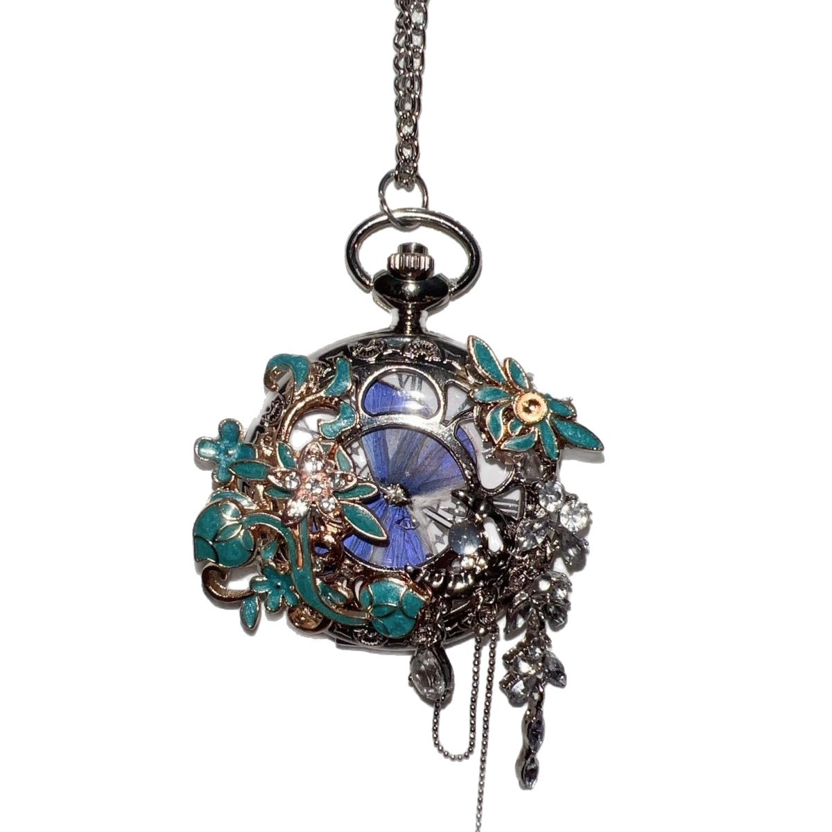 A Customizable Butterfly Gift For A Dazzling New Chinese-style Feather Pocket Watch