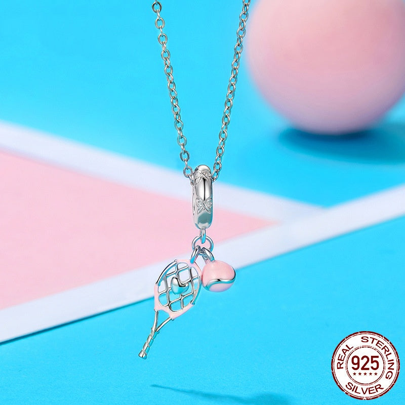 Drip Tennis Pendant Parts S925 Sterling Silver Beads