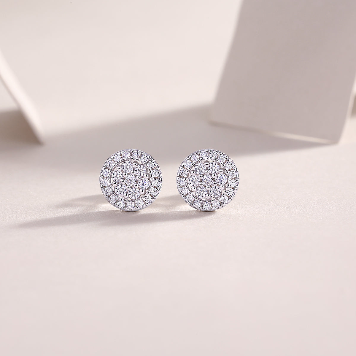 Cosmic Conjecture - Earrings Set With Top-quality Moissanite S925, Silver And Platinum-plated Stud Earrings, A Fashionable And Trendy Accessory, Can Be Tested With A Diamond Pen