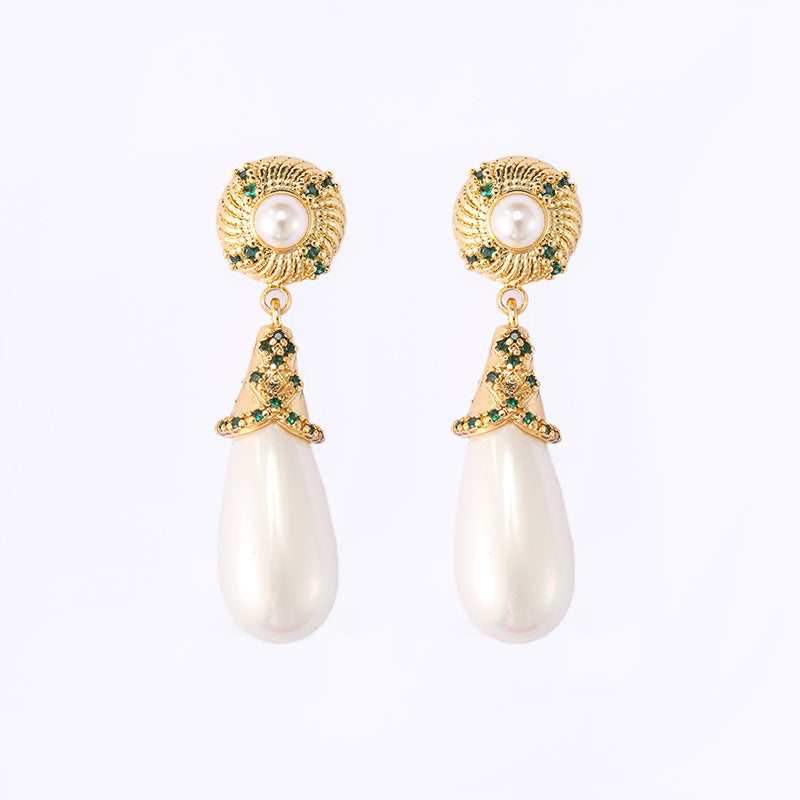 Pearl French-Style Vintage Earrings