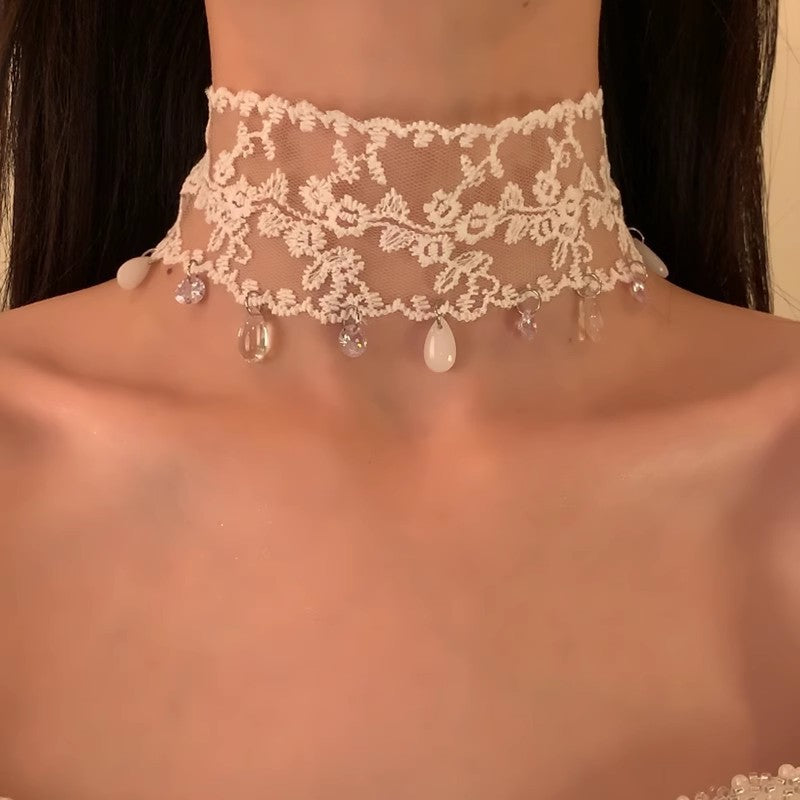 Lace Choker With A Pure Alluring Vibe
