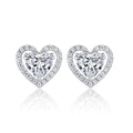 Top-quality Moissanite Luxury And Fashionable Light Luxury Jewelry Silver Stud Earrings S925 Silver Plated Platinum
