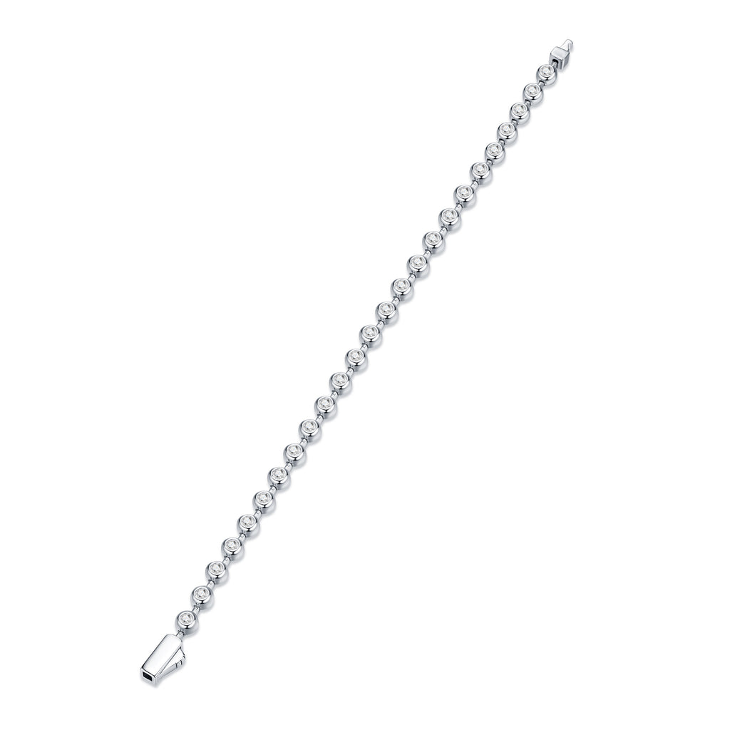 4mm Moissanite Full-Set Light-Luxury Bracelet With A Niche Design