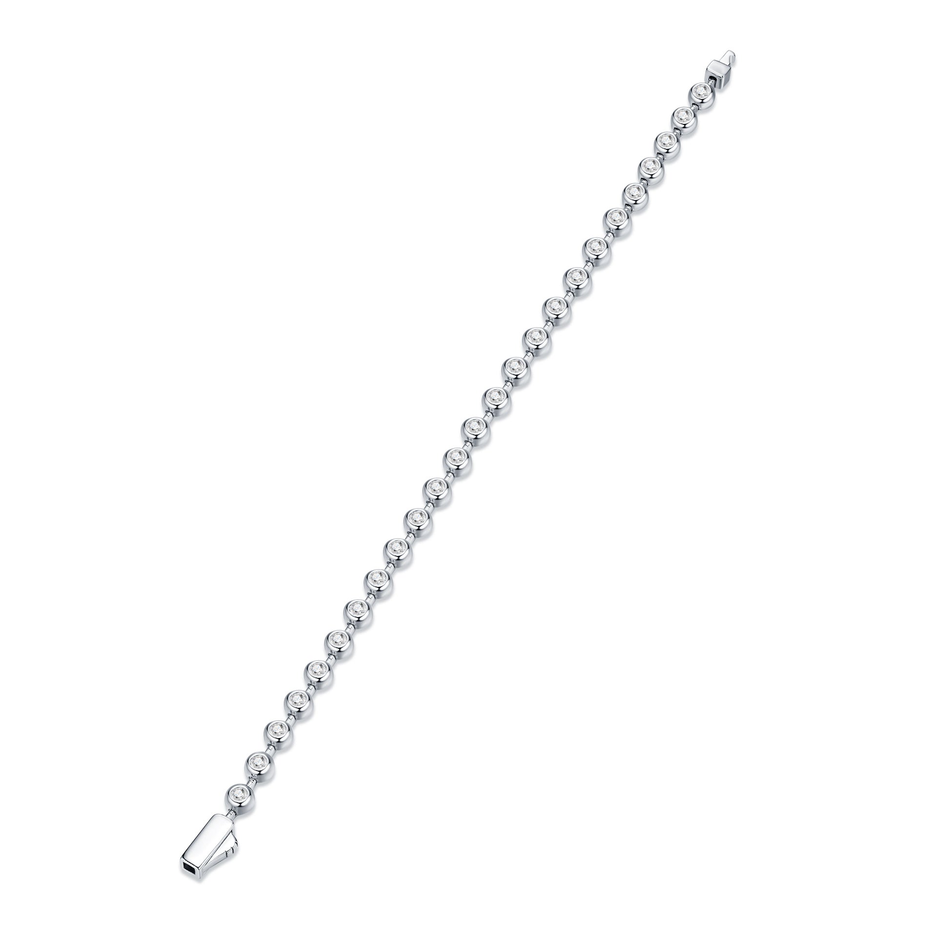 4mm Moissanite Full-Set Light-Luxury Bracelet With A Niche Design